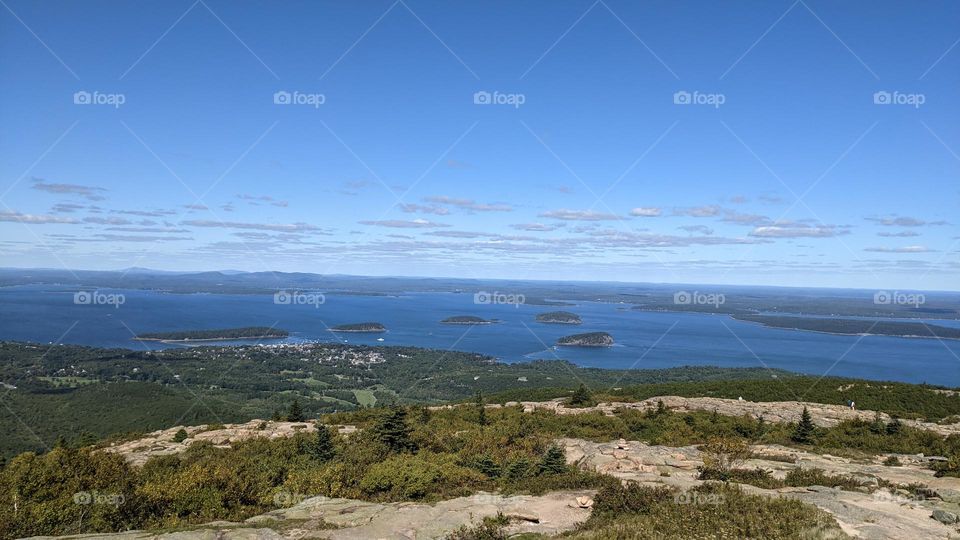 awesome view, islands, Acadia, Maine, beautiful, Atlantic ocean, on top of the world, clean air