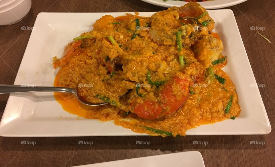 Curry crab