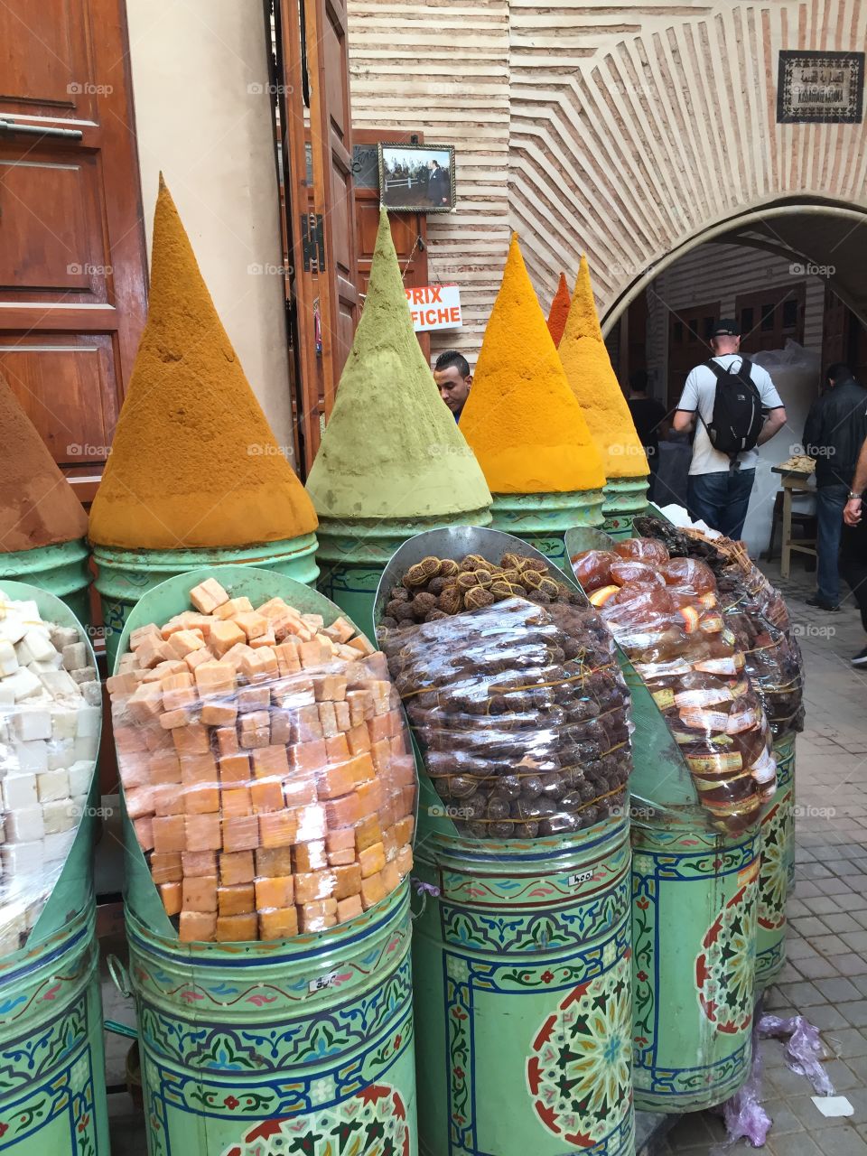 Moroccan spice stand