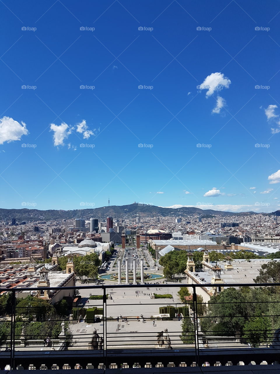 special view of the city Barcelona spain espagna