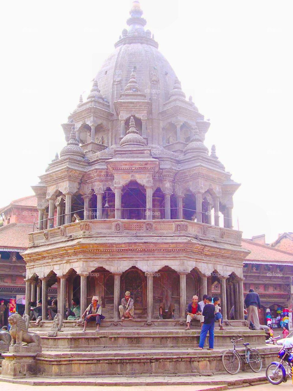 Ancient Temple . Before the earthquake 