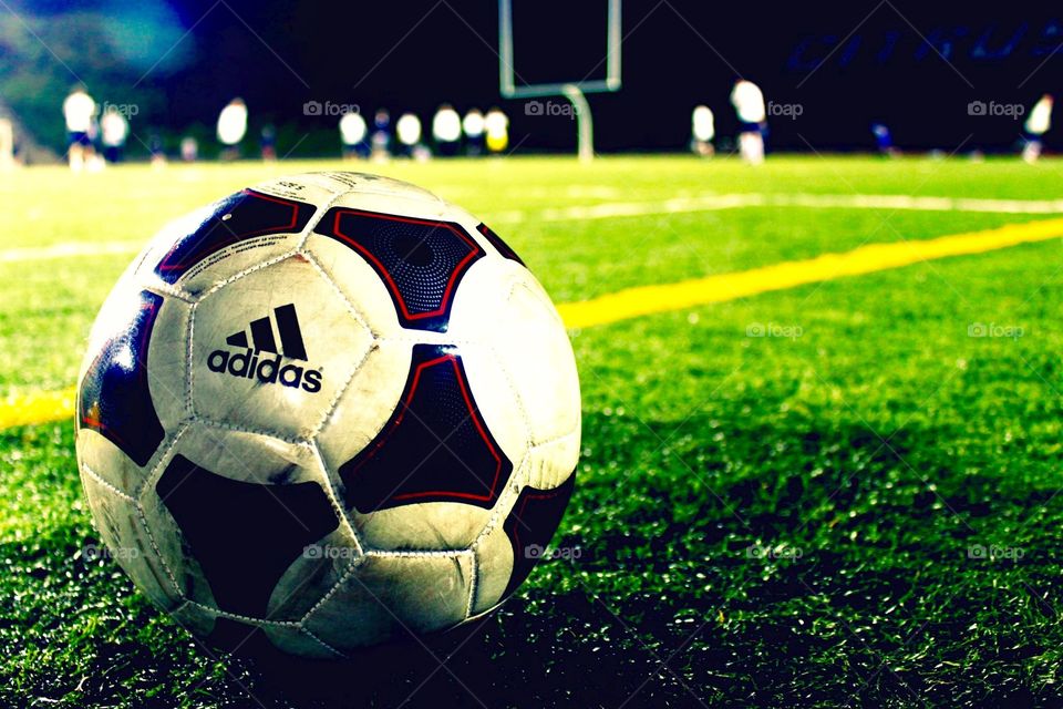 Soccer. Intramural soccer match with an Adidas ball