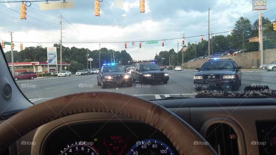blocked in by police Kennesaw Georgia