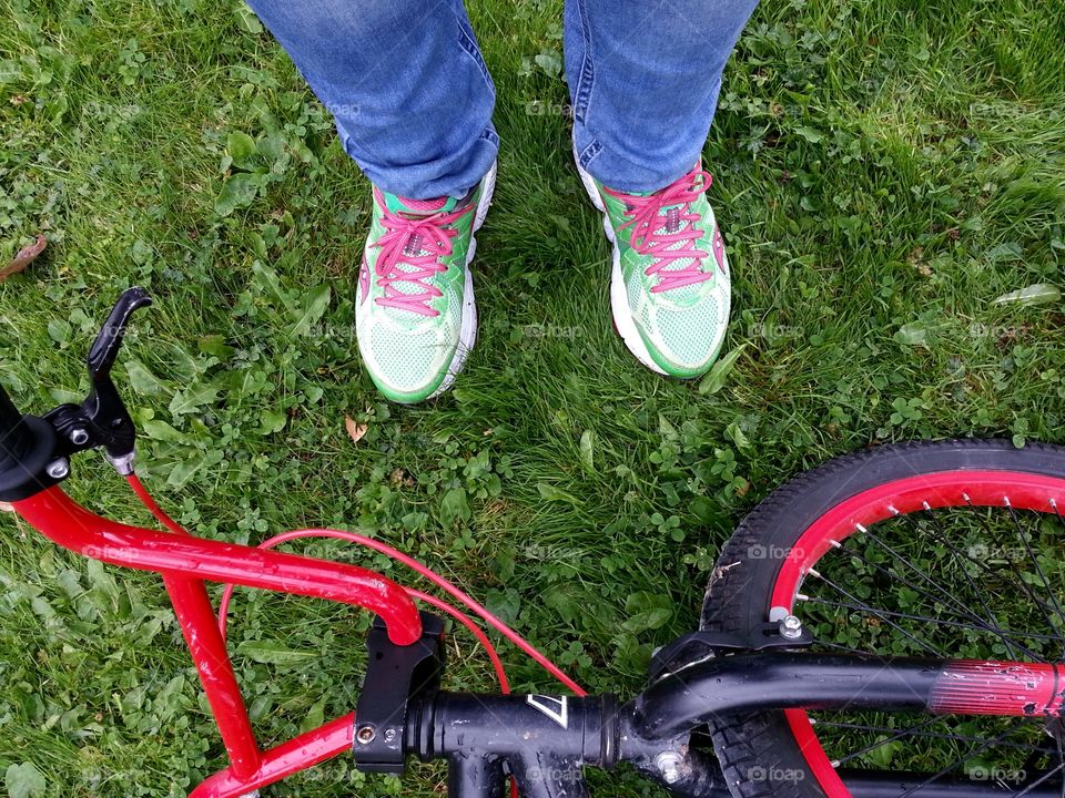 My son left his bike in the garden again!!!