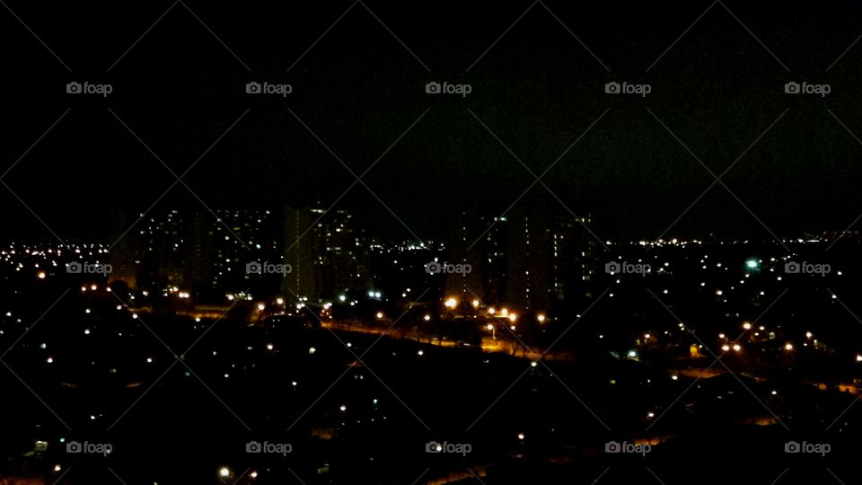 Toronto skyline nightview