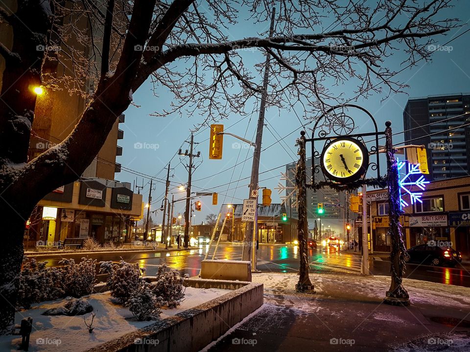 Streets in winter