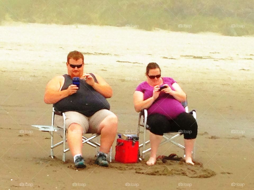 Day at the Beach on Cellphones