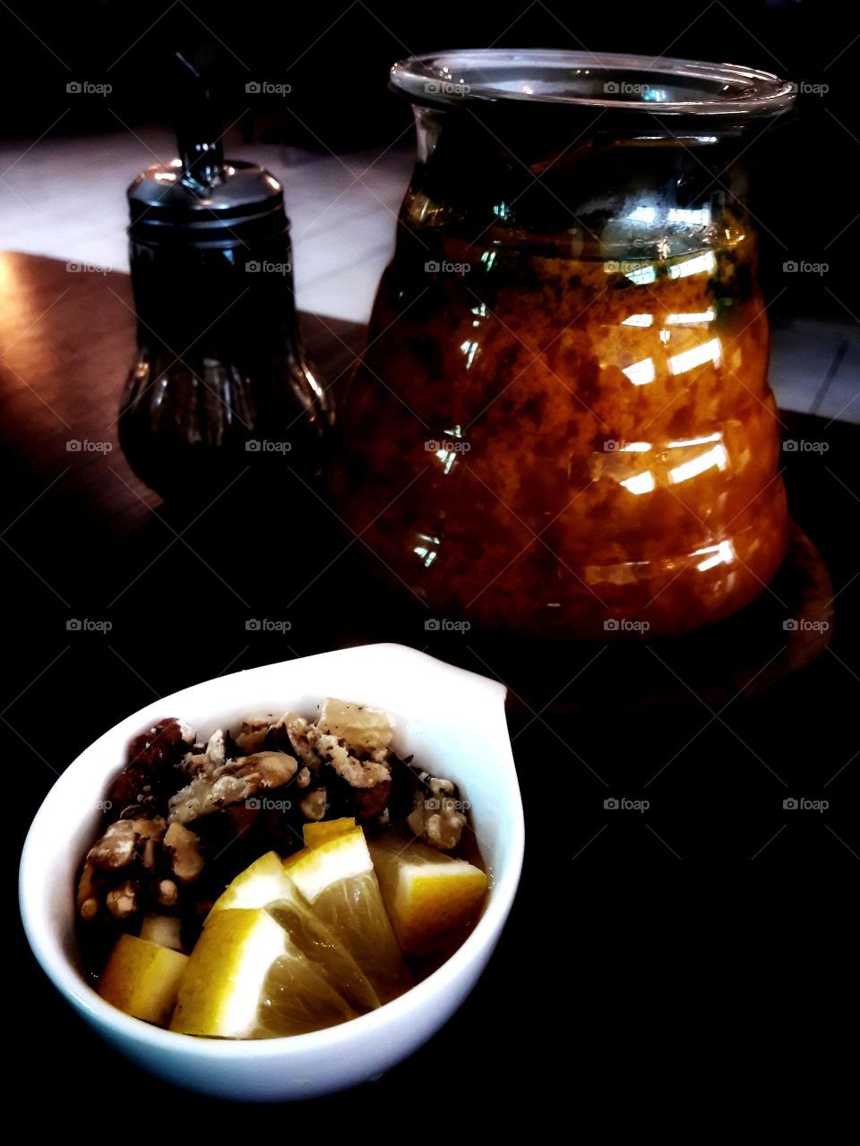 tea lemon served table drink teatime