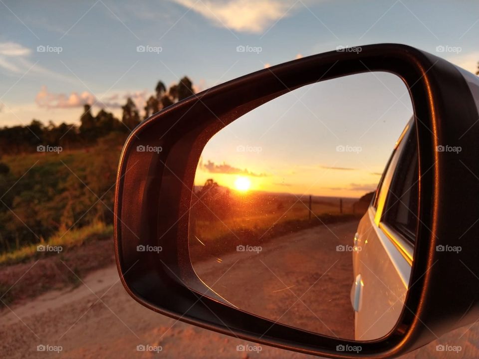 Look at the mirror and see your soul!  Amazing sunset, amazing place.