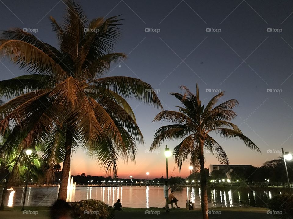 Sunset At Ubonratchathani