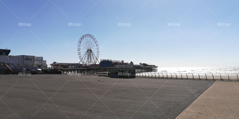 Central Pier in Blackpool, England