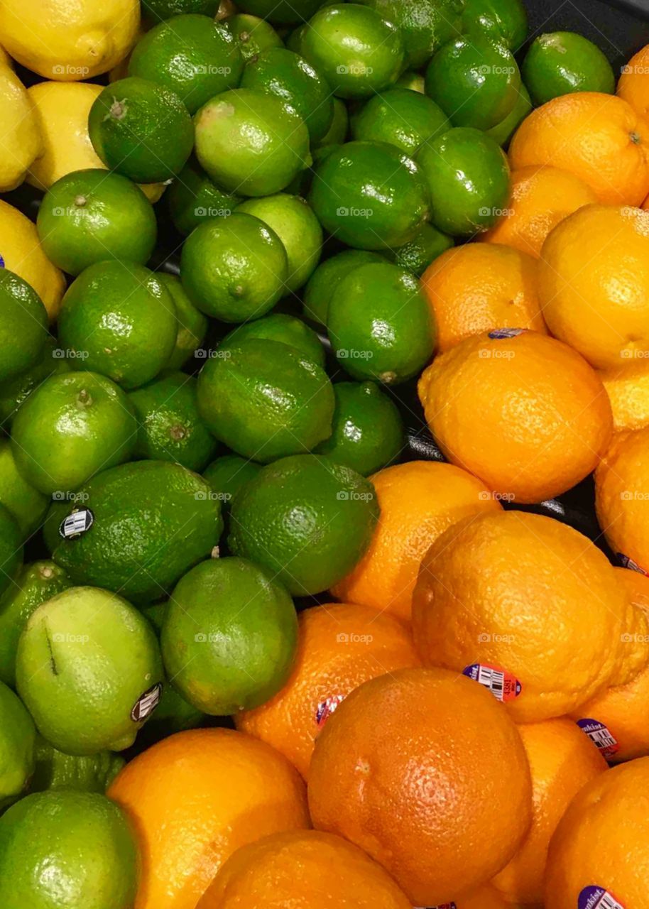 Lucious limes and outrageous oranges!