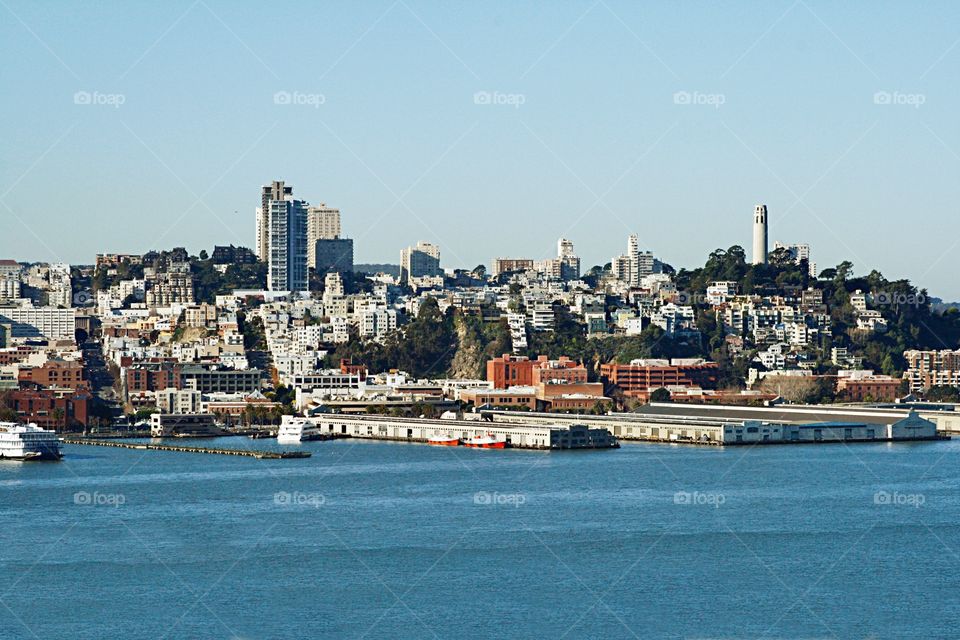 Cityscape with water 