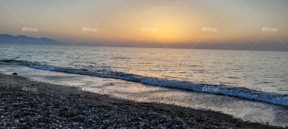Surfcasting and beautiful sea