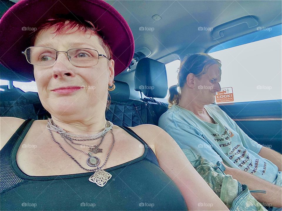 Sitting in the car riding home along „Borden Ave“ taking in the sights on an overcast day in the summer of 2022. Hypnotic Productions