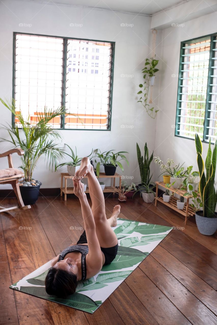 Yoga in home 