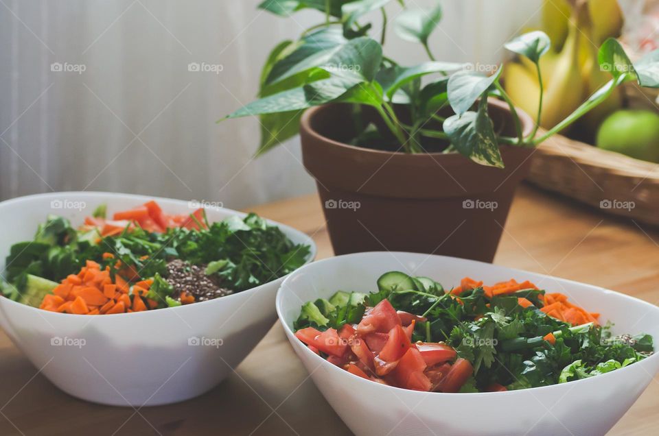 Rainbow salads