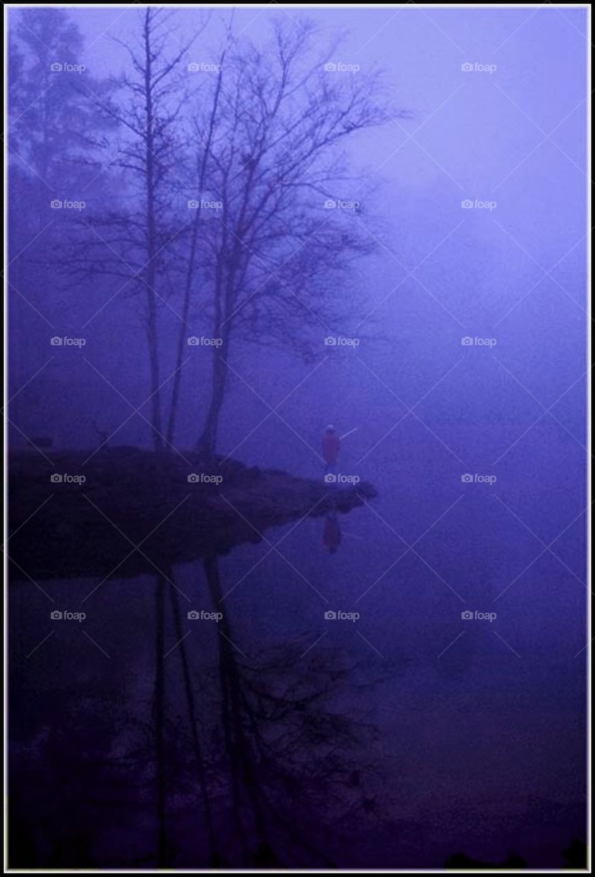 Foggy fisherman