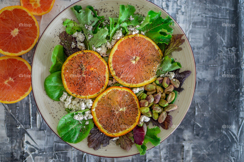 Healthy salad plate 