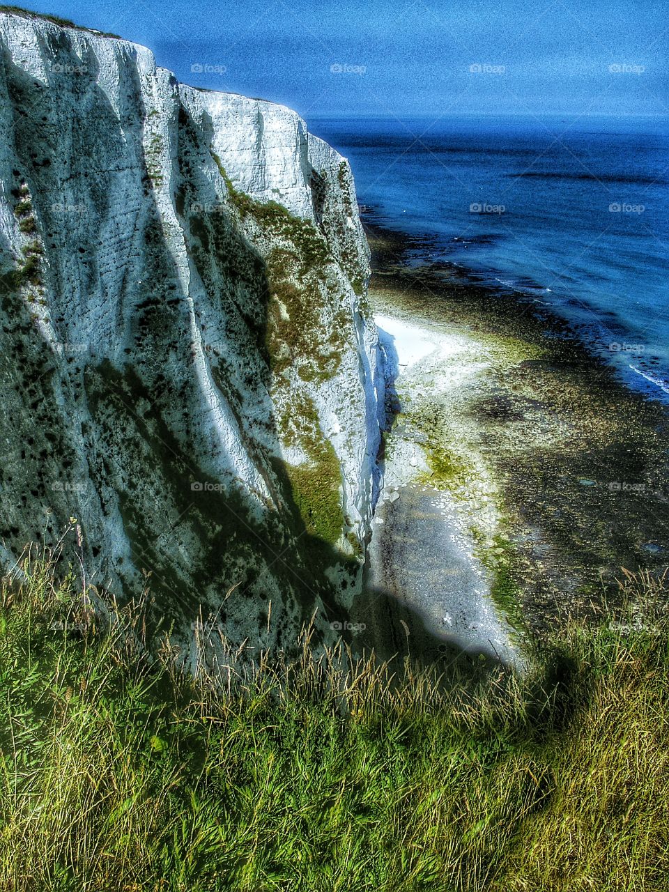 Cliffs. White cliffs of Dover 