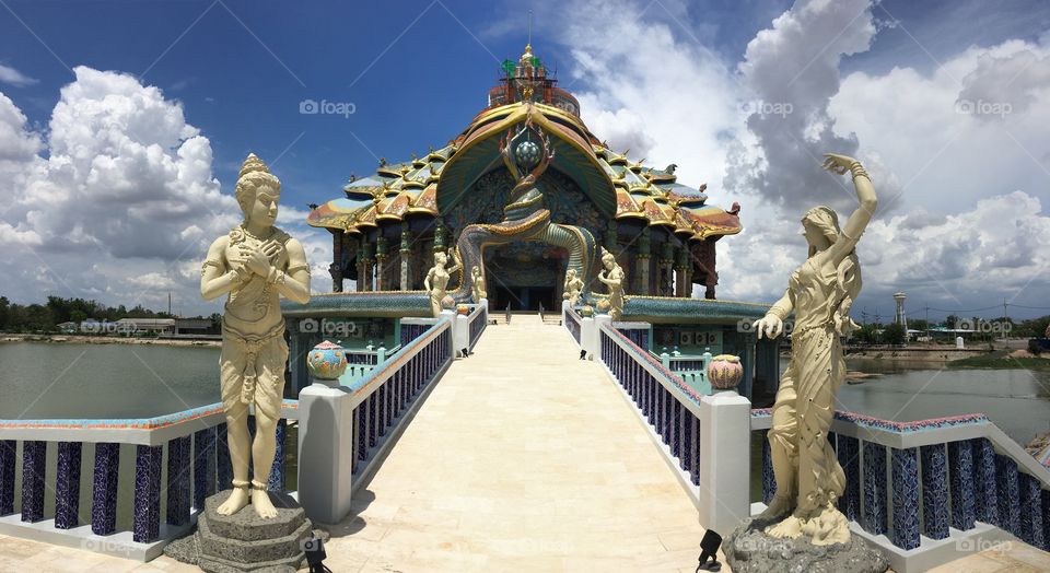 "Wat ban rai" Beautiful Temple of Thailand