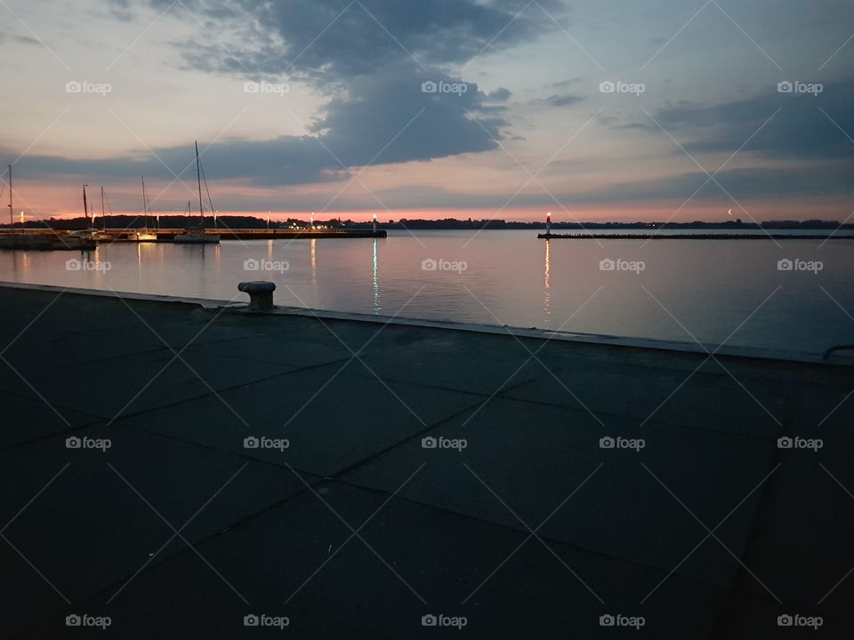 sunset Stralsund
