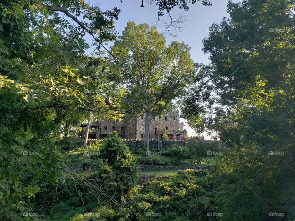 Gillette's Castle through some trees