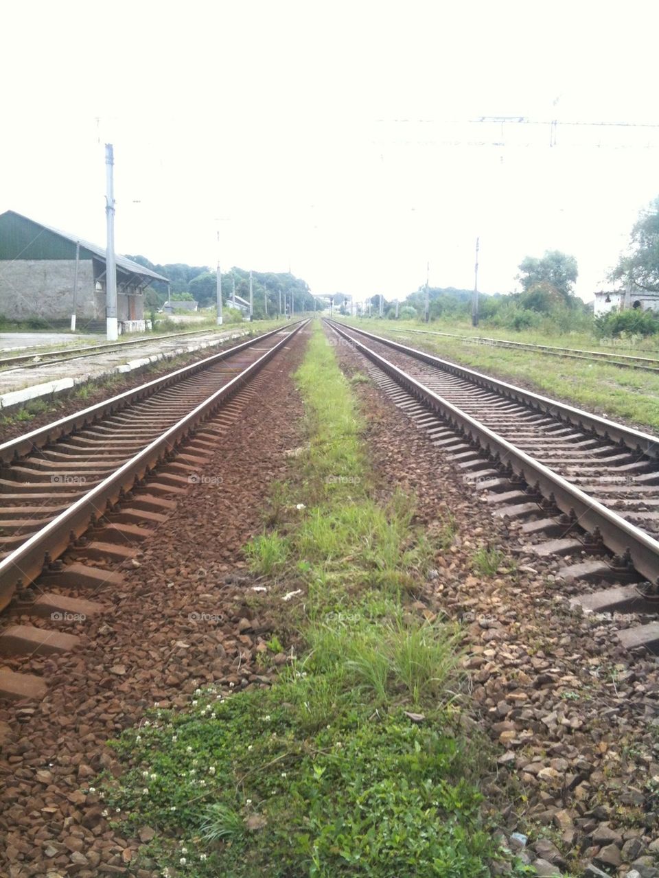 double railway track