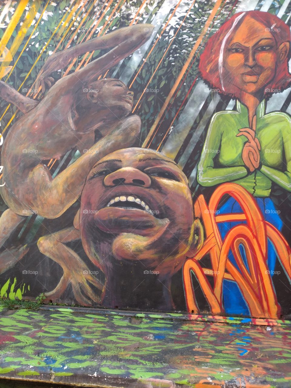 watercolored graffiti