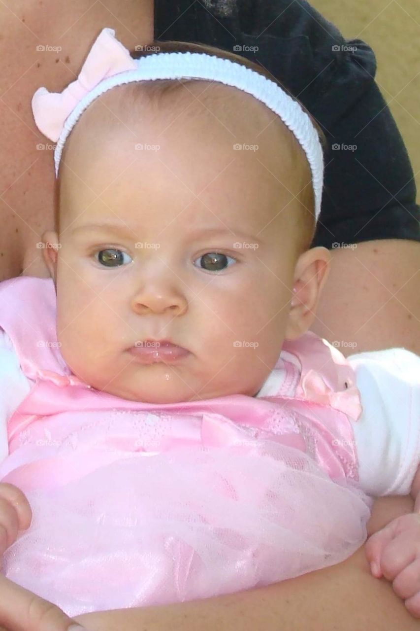 baby in pink