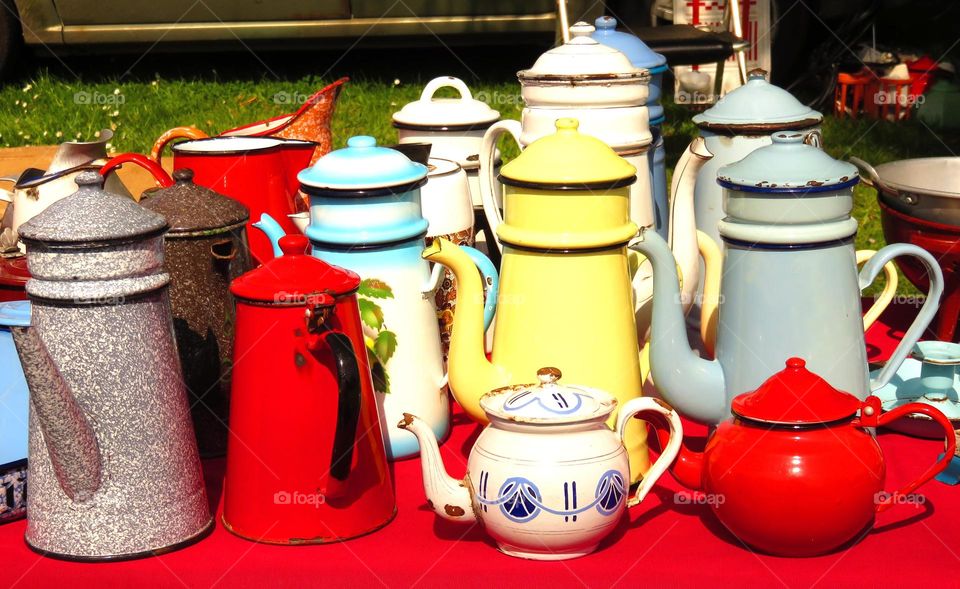 vintage tea pots and coffee pots