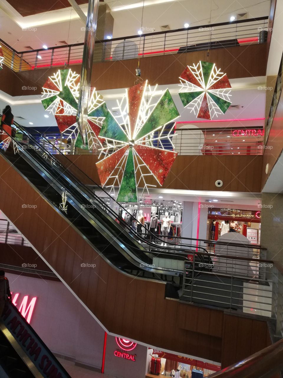 Festive decorations at a mall in indore India