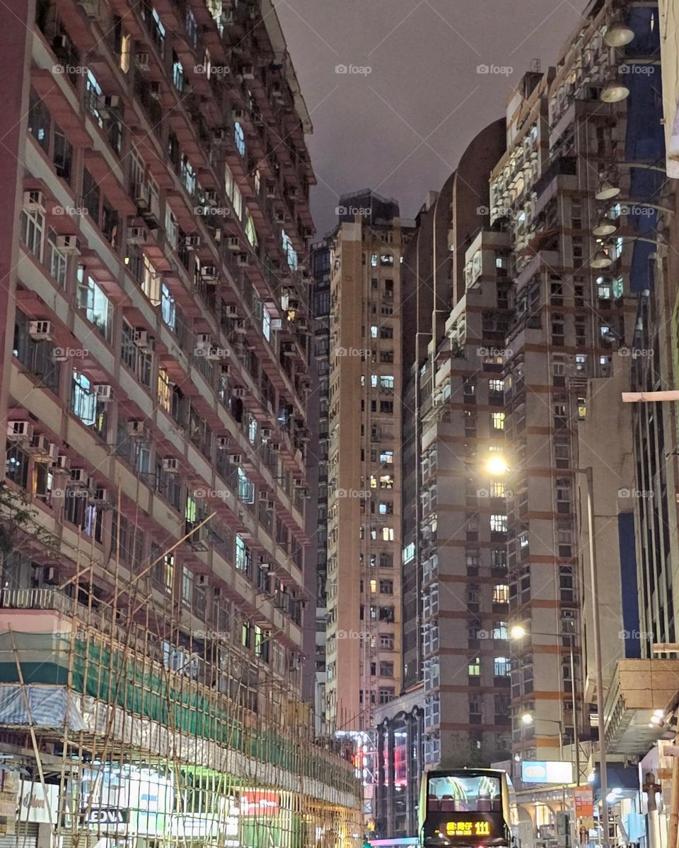 Nightwalk at Wanchai Hong Kong