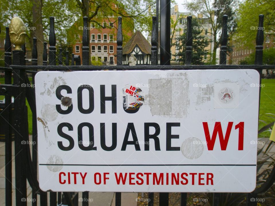 SOHO SQUARE THE CITY OF WESTMINSTER LONDON, ENGLAND