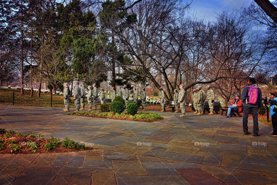 Arlington national cemetery. wreaths across America