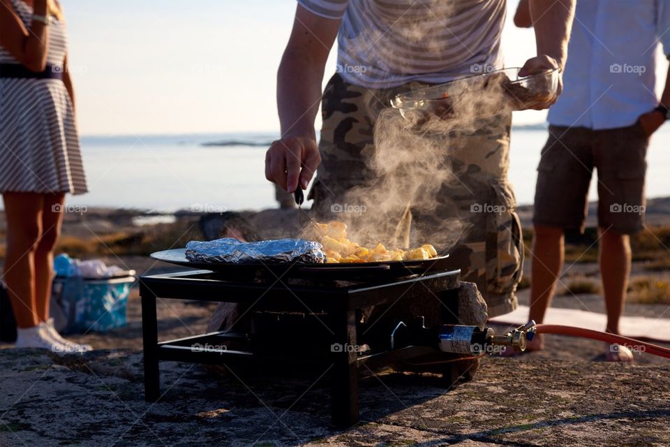 Cooking food Outdoor