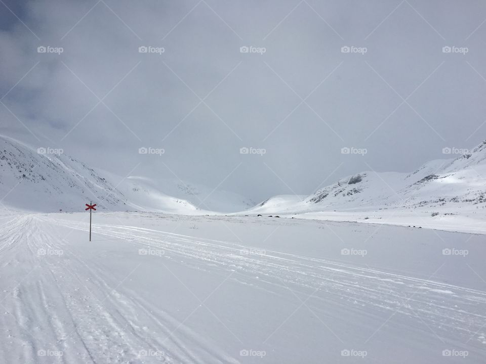 Winter in the mountain 