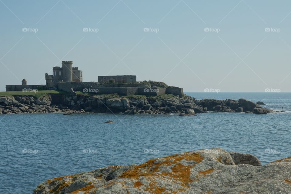 Château à la pointe de Trévignon. Château à la pointe de Trévignon en Bretagne