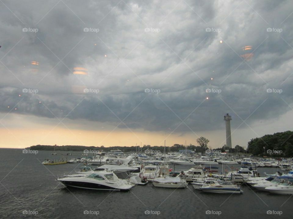 storm rolling in at Put-In-Bay