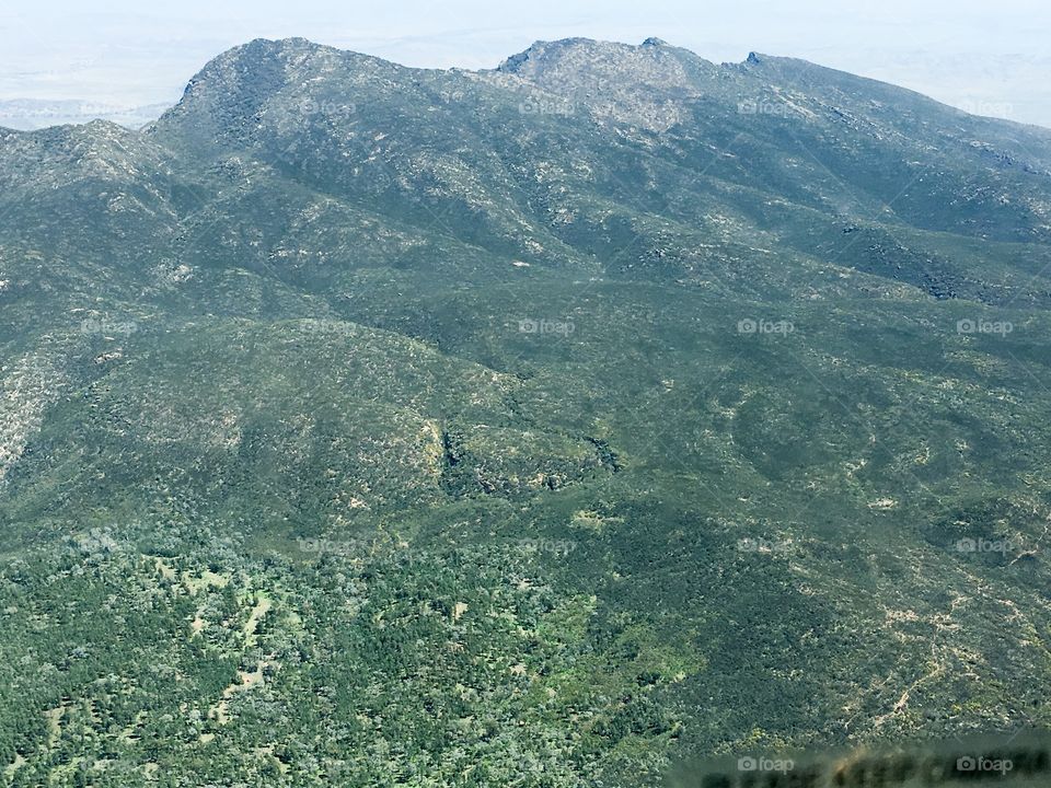 Rare and gorgeous aerial view of south Australia's Flinders Ranges after an unusually wet few weeks which produced amazing colour and filled all of the gourges