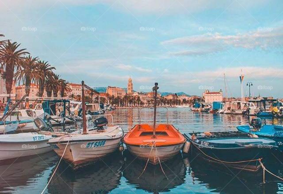 Split city from croatia