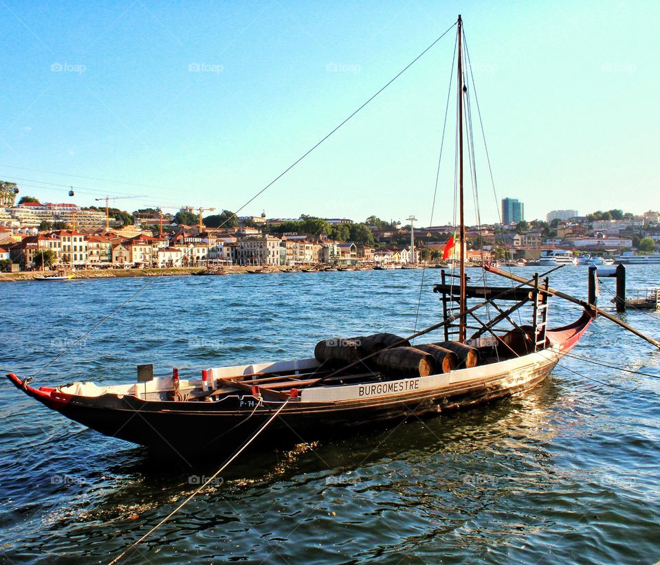 Oporto wine boat