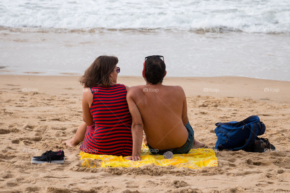 Couple in the sand 