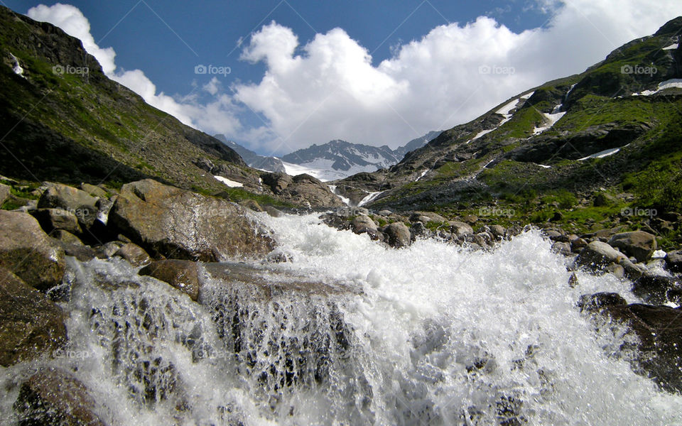 heaven mountain water waterfall by shotmaker