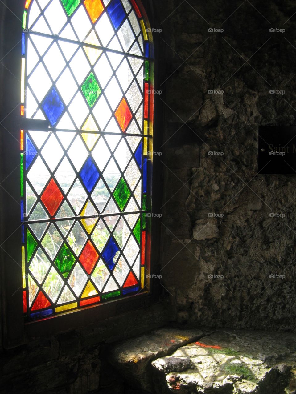 Stained glass window at Arundel Castle 