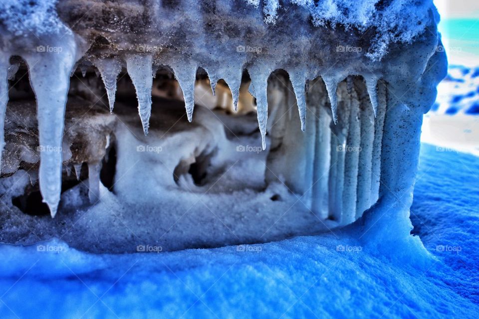 Icy crevice
