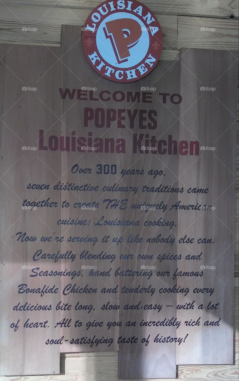 Popeye's Chicken billboard