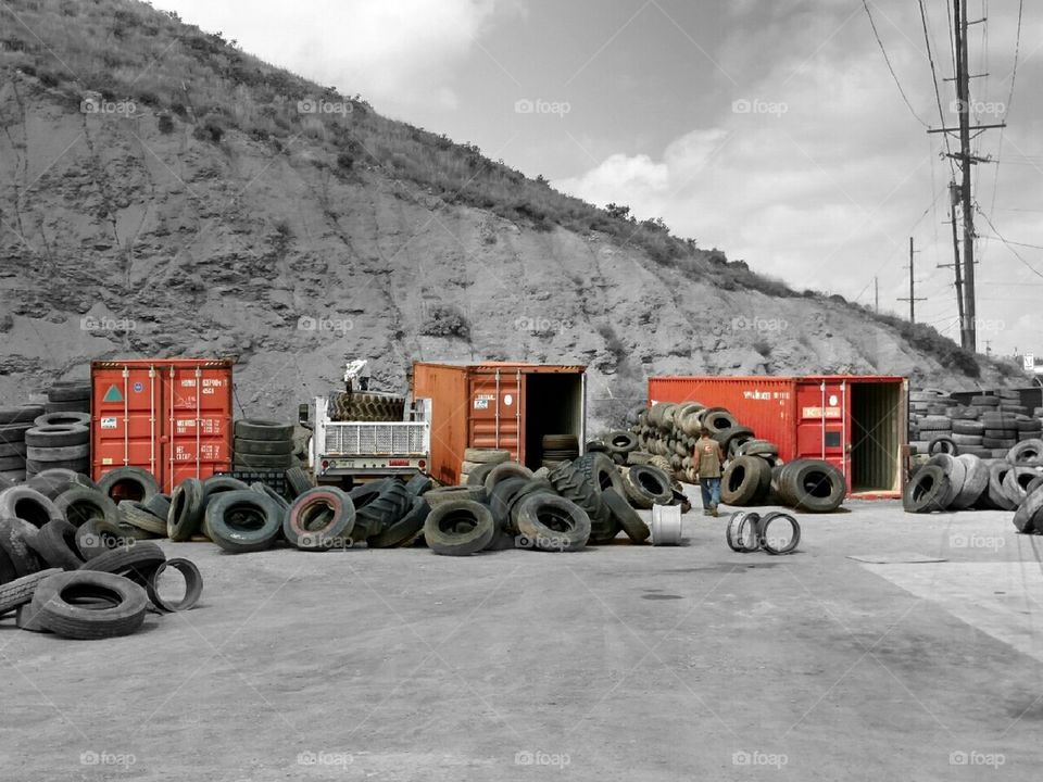 Tire Shop - Splash of Col