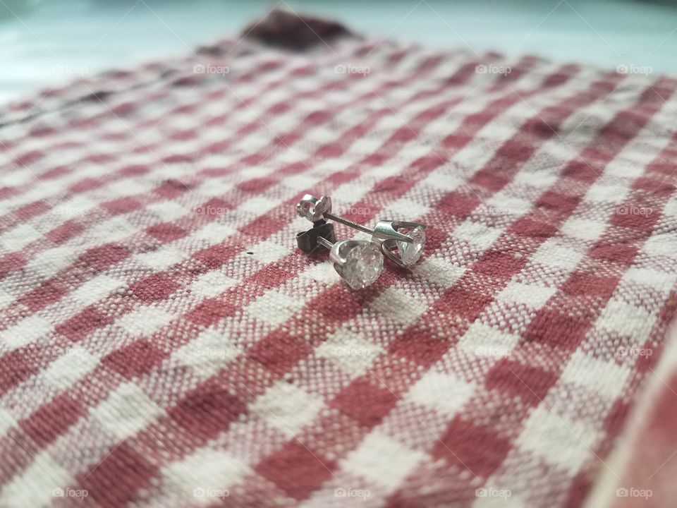 diamonds on a dish towel