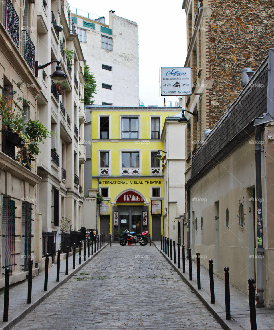 facades of buildings in Paris France
